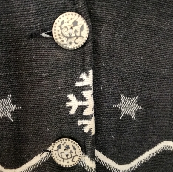 Vintage Coldwater creek tapestry jacket blazer size xl Nordic snowflake scandi - Picture 3 of 9